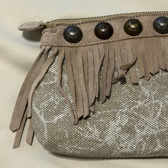 Ed Hardy Ferris Wristlet with Suede Fringe Clutch Bag - Picture 4 of 13